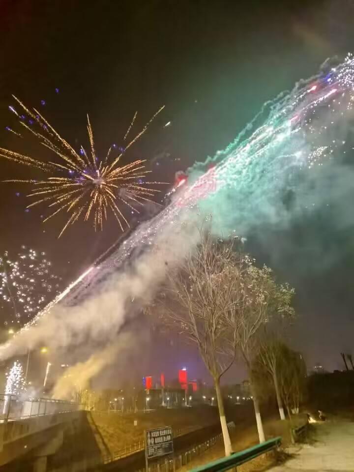 图为在合肥除夕之夜拍摄的烟花照片。中国青年网通讯员金庆郡昊 供图